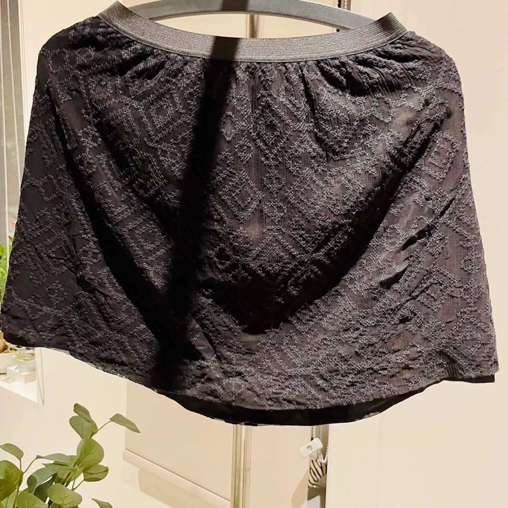 Madewell Threadwork Skirt Black Size S